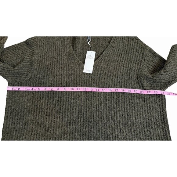 Eileen Fisher LARGE L Organic Cotton Fluff Cashmere Blend V-Neck Sweater NWT$268 - Picture 6 of 9